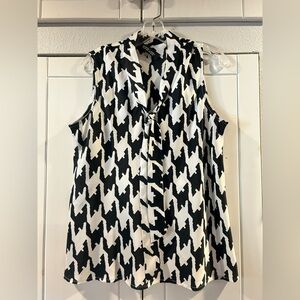 Evan Picone Monochrome Patterned Top